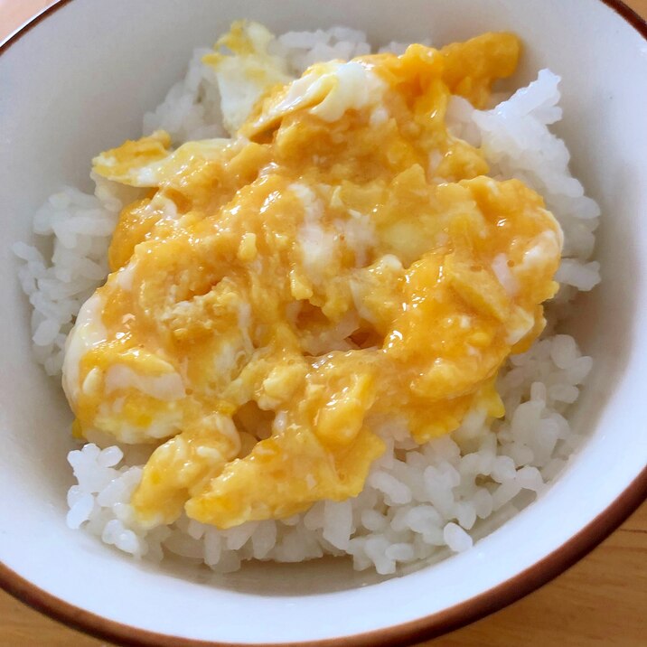 簡単！チーズ卵丼